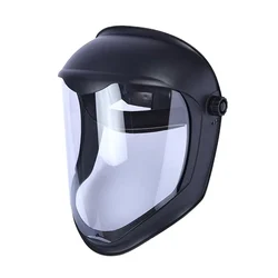 Premium Clear Face Shield with Adjustable Ratchet Ring - Durable Full Face Protection For Work Safety