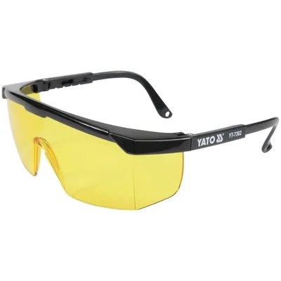 Yato 1pcs 'L' Size Safety Glasses, Nylon Frame, Yellow Color  (YT-7362)