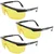 Yato 3pcs 'L' Size Safety Glasses, Nylon Frame, Yellow Color  (YT-7362)