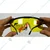Yato 3pcs 'L' Size Safety Glasses, Nylon Frame, Yellow Color  (YT-7362)