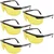 Yato 5pcs 'L' Size Safety Glasses, Nylon Frame, Yellow Color  (YT-7362)