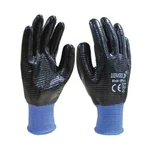 UDYOGI 9 Inch UPN-4 Oil & Grease Resistant Nylon & Lycra Liner-Full Heavy Nitrile Coated Safety Gloves