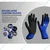 Fortuner Blue & Black Nylon Latex Coated Safety Gloves For Industrial & Mechanical Work, High Durability, Superior Grip & Comfort(Pack-1 Pair)