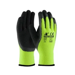 Fortuner Light Green On Black Crinkle Latex Coated Gloves Provide Excellent Protection Against Abrasions & Light Chemicals(Pack-1 Pair)
