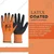 Fortuner Orange & Black Nylon Latex Coated Safety Gloves For Industrial & Mechanical Work, High Durability, Superior Grip & Comfort(Pack-1 Pair)