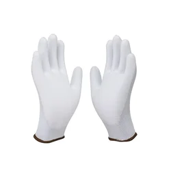 Fortuner White On White PU Coated Hand Gloves, High-Dexterity Protection For Heavy Duty & Precision Work(Pack-1 Pair,Size-Small)