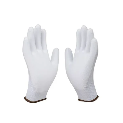 Fortuner White On White PU Coated Hand Gloves, High-Dexterity Protection For Heavy Duty & Precision Work(Pack-1 Pair,Size-Small)