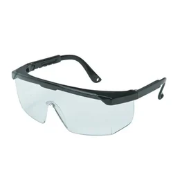 Ingco Safety Goggles Pack of 1, 5, 20, 100 With Adjustable Temples And Flank Protection (HSG04)(Pack-1 pc)