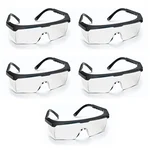 Super Safety Non Coated Foldable Adjustable Anti-fog Safety Goggles With 99.9% UV Protection