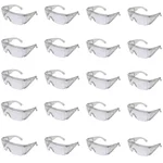 Premium Quality 20 Pcs Visitor Overspecs Safety Goggle, Polycarbonate Frame & 99.9% UV Protection
