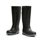 Hillson Torpedo 15 Inch Black & Grey Steel Toe Safety Gumboots 