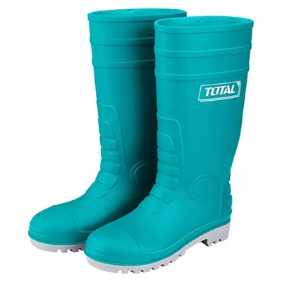 Total 43 Size 15 Inch Pvc Safety Gumboots with Steel Toe Cap (TSP302SB.43)