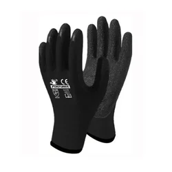 Fortuner Black On Black Crinkle Latex Coated Gloves Provide Excellent Protection Against Abrasions & Light Chemicals(Pack-1 Pair)