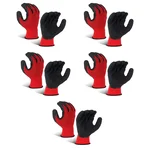 SIA Nylon Red & Black Cut Resistant Hand Safety Gloves
