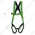 Udyogi 10 Pcs ECO1 Polyester Safety Harness - Black & Green, Adjustable, Fall Protection with Dorsal D-Ring