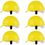 Heavy Duty Pack of 6 Adjustable Safety Helmet for Multipurpose Industrial Uses