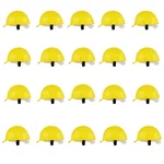 Heavy Duty Pack of 20 Safety Helmet for Multipurpose Industrial Uses, Adjustable & Without Ratchet, Color - Yellow