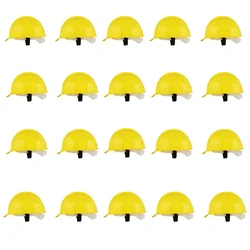 Heavy Duty Pack of 20 Safety Helmet for Multipurpose Industrial Uses, Adjustable & Without Ratchet, Color - Yellow