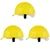 Heavy Duty Pack of 3 Safety Helmet for Multipurpose Industrial Uses, Adjustable & Without Ratchet, Color - Yellow