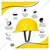 Heavy Duty Pack of 10 Safety Helmet for Multipurpose Industrial Uses, Adjustable & Without Ratchet, Color - Yellow