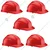 Udyogi Ultra Vent 7000 HDPE Safety Helmet (Orange Colour)–Slip Fit, Ventilated Design (Pack-1 Pcs)