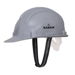 Karam PN501 Safety Helmet with Protective Peak with Nape Type Adjustment (Color-White,Pack-1 Pcs)