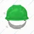 Gravitech Pack of 2, 6, 20 Green HDPE Safety Helmet Pin Lock Type Adjustment for Industrial Use (STRONG CAP-P)(Pack-2 pcs)