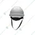 Karam PN542 ISI Marked Safety Helmet with Ratchet Type Adjustment For Outdoor Head Protection (White)