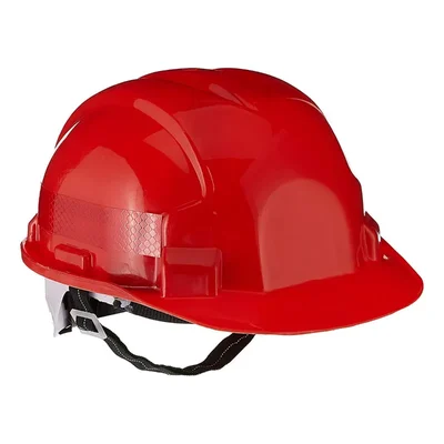 Aktion Industrial Safety Helmet with Rachet Type Reflective Band & Adjustable Chin Strap