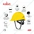 Karam (PN542) ISI Marked Safety Helmet with Ratchet Type Adjustment For Outdoor Head Protection (Yellow)
