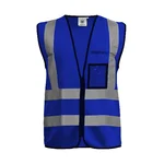 Gravitech 120 GSM Blue Colour Safety Jacket With 2" High Grade Reflective Fabric Tape (GI-RJ-04)