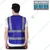 Gravitech 120 GSM Blue Colour Safety Jacket With 2" High Grade Reflective Fabric Tape (GI-RJ-04)(Pack-1 Pcs )