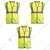 Gravitech  Pack Of 3,12,24 Pcs Safety Jacket, 120 GSM With 2" High Grade Reflective Fabric Tape (GI-RJ-02)(Pack-3 Pcs)