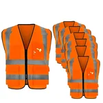 Payuh Jumbo 120 GSM 2" Hi-Vis Safety Jacket With Zipper - Colour: Orange