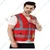 Payuh Jumbo 120 GSM 2" Hi-Vis Safety Jacket With Zipper - Colour: Red(Pack-1 Pcs)