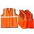 Premium Quality Pack of 20 1" Reflective Tape Safety Jacket With 50 GSM Thickness (Color-Orange)