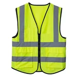 WeighTAJ Safety Jacket - 2 inch Reflective Stripes at Front & Back, 2 Pockets