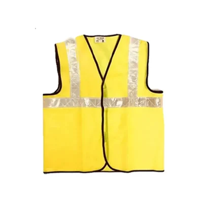 Payuh Economy 60 GSM 2" Safety Jacket, Heavy Velcro - Yellow (Pack-1 Pcs)