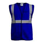 Gravitech 120 GSM Blue Colour Safety Jacket With 2" High Grade Reflective Fabric Tape (GI-RJ-02)