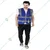 Payuh Jumbo 120 GSM 2" Hi-Vis Safety Jacket With Zipper - Colour: Blue(Pack-1 Pcs )