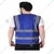 Payuh Jumbo 120 GSM 2" Hi-Vis Safety Jacket With Zipper - Colour: Blue(Pack-1 Pcs )