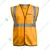Gravitech 120 GSM Orange Colour Safety Jacket With 2" High Grade Reflective Fabric Tape (GI-RJ-02)(Pack-1 Pcs )