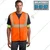 Gravitech 120 GSM Orange Colour Safety Jacket With 2" High Grade Reflective Fabric Tape (GI-RJ-02)(Pack-1 Pcs )