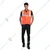 Payuh Economy 60 GSM 2" Safety Jacket, Heavy Velcro - Orange(Pack-1 Pcs)