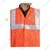 Payuh Economy 60 GSM 2" Safety Jacket, Heavy Velcro - Orange(Pack-1 Pcs)