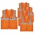 Payuh Executive Pro 120 GSM 2" Safety Jacket with Zipper - Orange(Pack-1 Pcs)