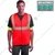 Gravitech 5 Pcs 120 GSM Red Colour Safety Jacket With 2" High Grade Reflective Fabric Tape (GI-RJ-02)