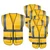 Payuh Jumbo 120 GSM 2" Hi-Vis Safety Jacket With Zipper - Colour: Yellow(Pack-1 Pcs)