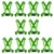 Minsales Reflective Jacket/Vest Belt - Nylon, V-Neck, Unisex-Adult(Color-Green) (PACK OF 10)