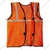 Reflective Orange Safety Jacket Pack of 25 With 1 Inch Reflector, 50 GSM